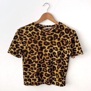 Zara | Tops | Ribbed Knit Leopard 